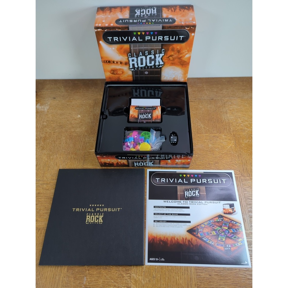 Trivial Pursuit Classic Rock Edition Board Game 2011 Hasbro 100% COMPLETE